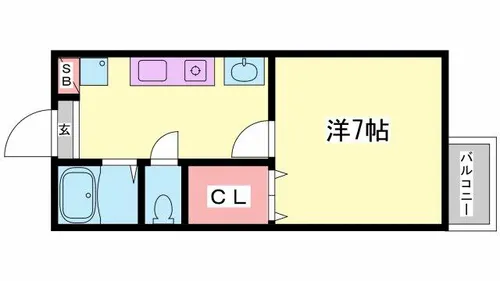 エトランス菅生台【203号室】の間取り