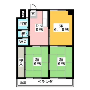 サンハイツマンション【3階】の間取り