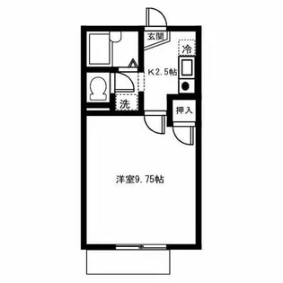 ジュネスOZEKIⅡ【107号室】の間取り