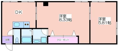 日高マンション【2階】の間取り