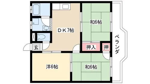 坂井マンション【302号室】の間取り