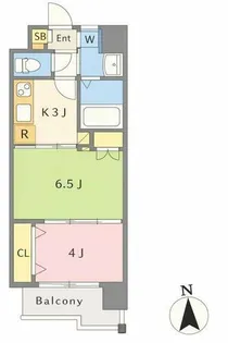 REGARIA KOKURAKITA CENTERPLACE【3階】の間取り