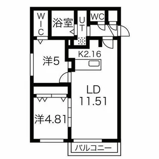 コスタメサ【2階】の間取り