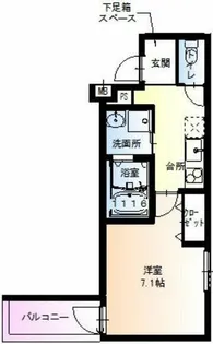 フジパレスあびこⅥ番館【1階】の間取り