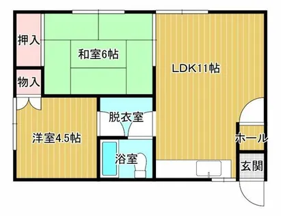 大和ハイツ3【3階】の間取り