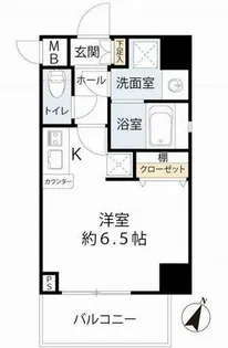 エスライズ梅田北【10階】の間取り