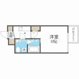 ザ・パーククロス阿波座【7階】の間取り