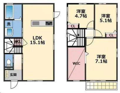 兵庫県姫路市西今宿1丁目【一戸建】の間取り