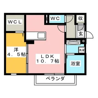 ヴィラ・ロワイヤル 五番館【2階】の間取り
