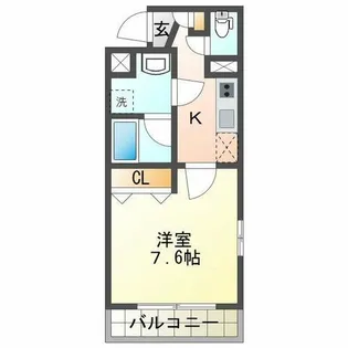 ジョイナス車道【306号室】の間取り