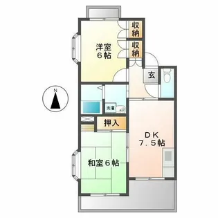 愛知県名古屋市昭和区福江1丁目【マンション】の間取り