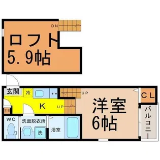 ルピナス今池【1階】の間取り