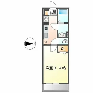 リブリ・御器所ザ・ファースト【1階】の間取り