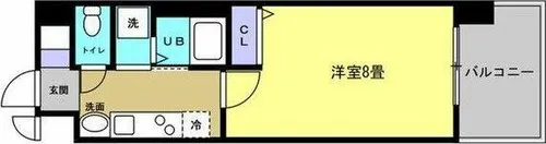 リアライズ記念橋【2階】の間取り