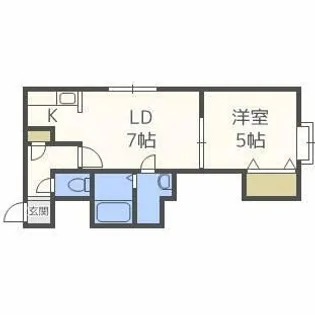 クレーゾしのろ【102号室】の間取り