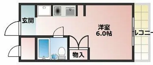 シティゴールド【409号室】の間取り