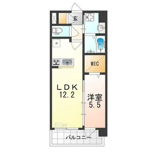 スプランディッド天王寺SOUTH【5階】の間取り