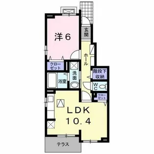 めぞん北山【1階】の間取り