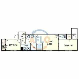 Grande Maison南巽【1階】の間取り