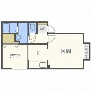 フェアリテイル【1階】の間取り