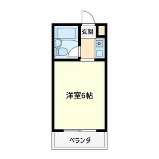 BASE-ONE貝塚【307号室】の間取り