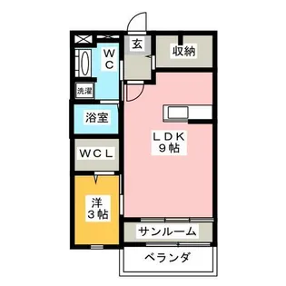 ラ・バレンシア【102号室】の間取り
