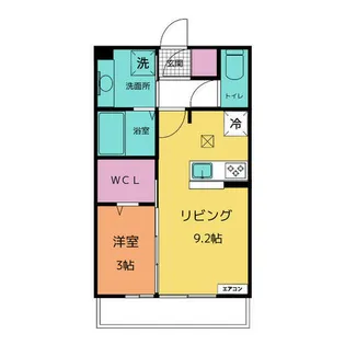 イレブンエントピア【1階】の間取り