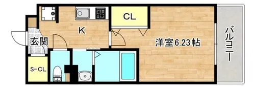 大阪府東大阪市岸田堂南町【マンション】の間取り
