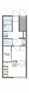 レオパレス下石田【2階】の間取り