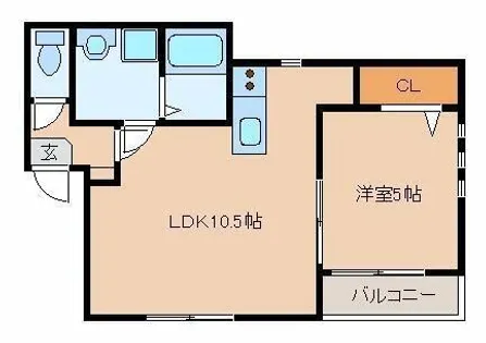 プルデント美野島【3階】の間取り