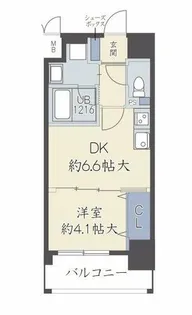 アザレア梅田【10階】の間取り