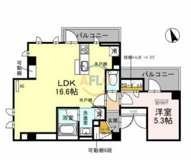 D-residence長居【5階】の間取り