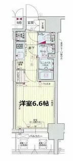 プレサンス天神橋スカイル【12階】の間取り
