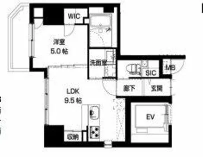 LaCASA上汐【9階】の間取り