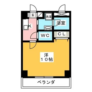 グローリ若宮【3階】の間取り