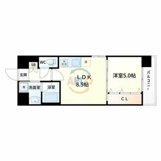 ストーム【8階】の間取り