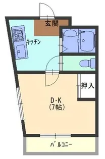 片岡マンション【2階】の間取り