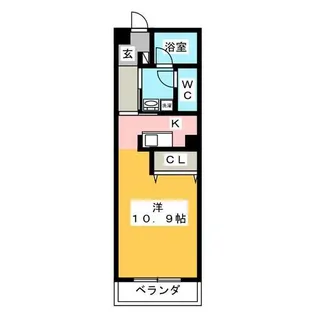 第10タツミビル西館【2階】の間取り