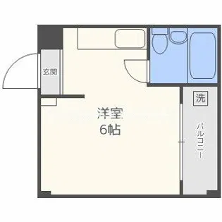 ウィン長居西【1階】の間取り