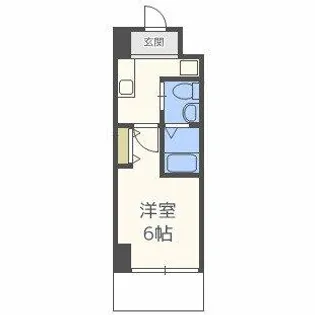 グランパシフィック花園北【6階】の間取り