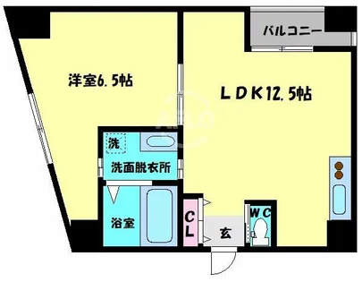 b.DOUGASHIBA【7階】の間取り