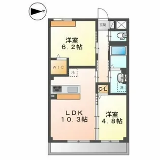 エルヴィータ大山崎【2階】の間取り