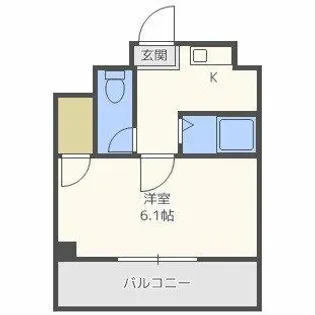 ドエル南森町【6階】の間取り