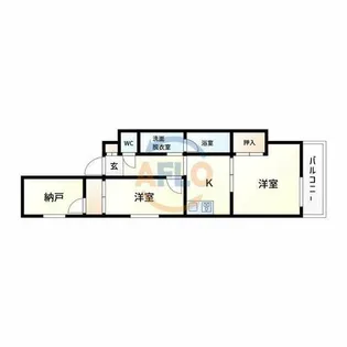 K’s court真法院【5階】の間取り