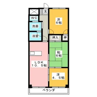 3LDKの間取り画像