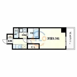 レクシア平野DUO【10階】の間取り