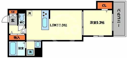 カーサウエスト【1階】の間取り