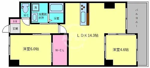 City Ue6【2階】の間取り
