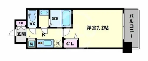 スワンズシティ大阪イースト【6階】の間取り
