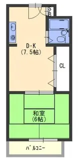 シャトー森岡【5階】の間取り